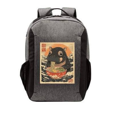Moo Deng Hippo Eat Ramen For Japanese Style Vector Backpack