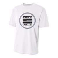 Memorial Day Honor Our Heroes Sacrifice American Flag Bold Youth Performance Sprint T-Shirt