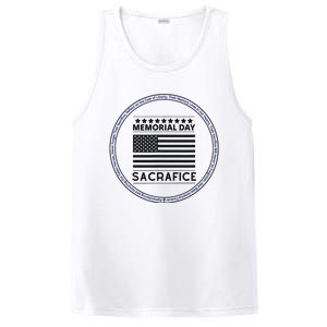 Memorial Day Honor Our Heroes Sacrifice American Flag Bold PosiCharge Competitor Tank