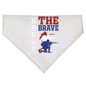 Memorial Day Honor The Brave Military Veterans Gift USA-Made Doggie Bandana