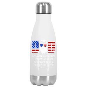 My Dad Happy Father's Day Day No Matter How Hard Life Gets Cute Gift Stainless Steel Insulated Water Bottle