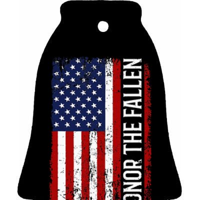 Memorial Day - Honor and remember the Fallen Ceramic Bell Ornament