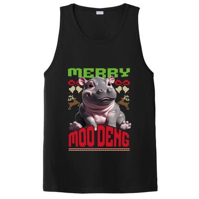 Moo Deng Hippo Ugly Christmas Holiday Cheer Gift PosiCharge Competitor Tank