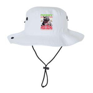 Moo Deng Hippo Ugly Christmas Holiday Cheer Gift Legacy Cool Fit Booney Bucket Hat