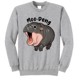 Moo Deng Hippo Baby Pigmy Hippopotamus Zoo Family Tall Sweatshirt