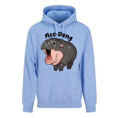 Moo Deng Hippo Baby Pigmy Hippopotamus Zoo Family Unisex Surf Hoodie