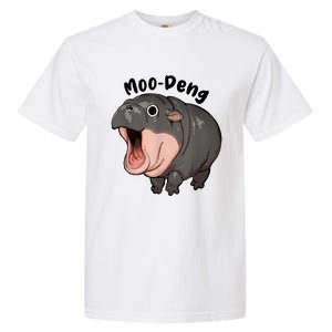 Moo Deng Hippo Baby Pigmy Hippopotamus Zoo Family Garment-Dyed Heavyweight T-Shirt