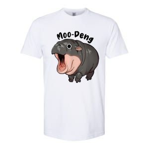 Moo Deng Hippo Baby Pigmy Hippopotamus Zoo Family Softstyle CVC T-Shirt