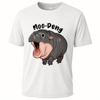 Moo Deng Hippo Baby Pigmy Hippopotamus Zoo Family Cooling Performance Crew T-Shirt