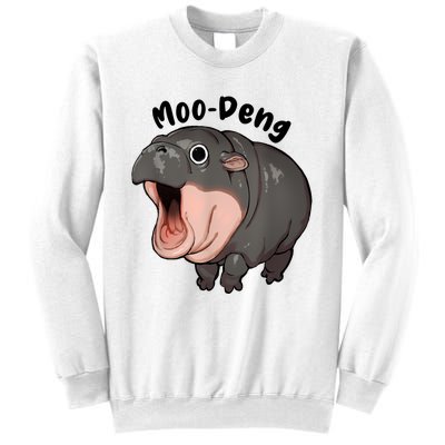 Moo Deng Hippo Baby Pigmy Hippopotamus Zoo Family Sweatshirt