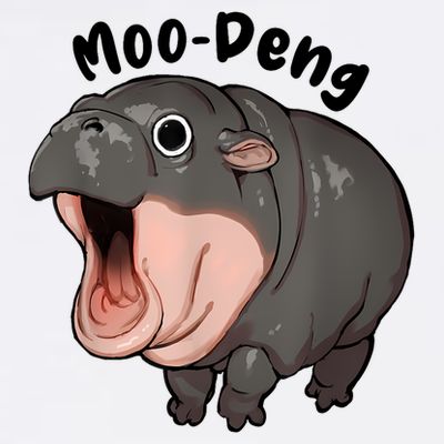 Moo Deng Hippo Baby Pigmy Hippopotamus Zoo Family T-Shirt