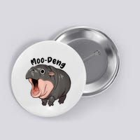 Moo Deng Hippo Baby Pigmy Hippopotamus Zoo Family Button