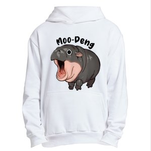 Moo Deng Hippo Baby Pigmy Hippopotamus Zoo Family Urban Pullover Hoodie