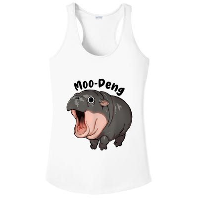 Moo Deng Hippo Baby Pigmy Hippopotamus Zoo Family Ladies PosiCharge Competitor Racerback Tank