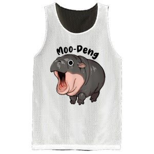 Moo Deng Hippo Baby Pigmy Hippopotamus Zoo Family Mesh Reversible Basketball Jersey Tank