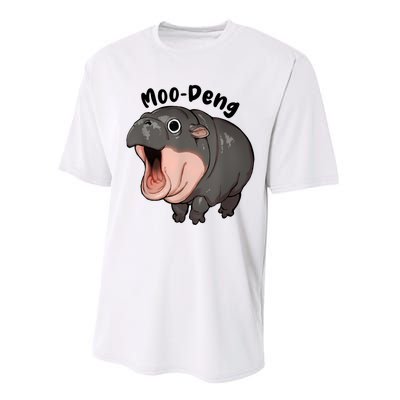 Moo Deng Hippo Baby Pigmy Hippopotamus Zoo Family Performance Sprint T-Shirt