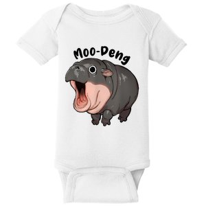 Moo Deng Hippo Baby Pigmy Hippopotamus Zoo Family Baby Bodysuit