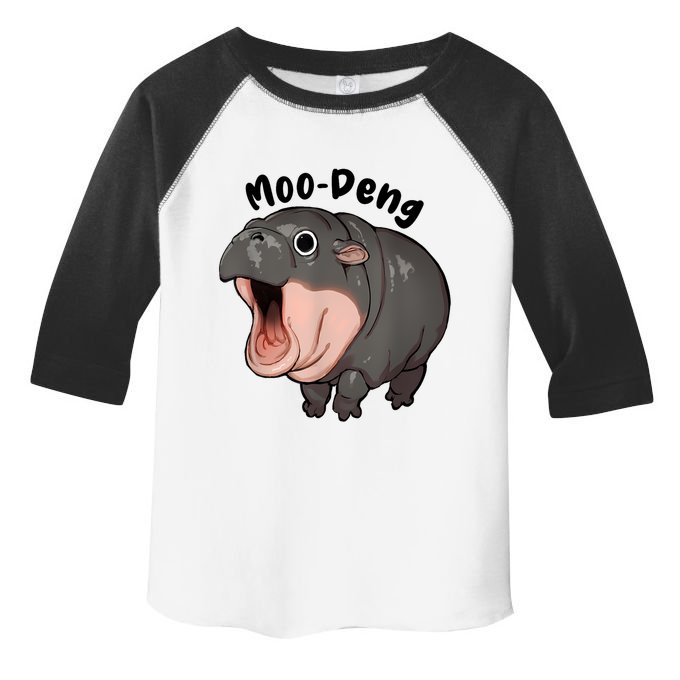 Moo Deng Hippo Baby Pigmy Hippopotamus Zoo Family Toddler Fine Jersey T-Shirt