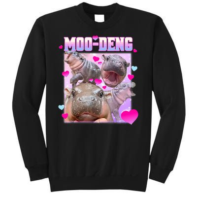 Moo Deng Hippo Baby Pygmy Funny Sweatshirt