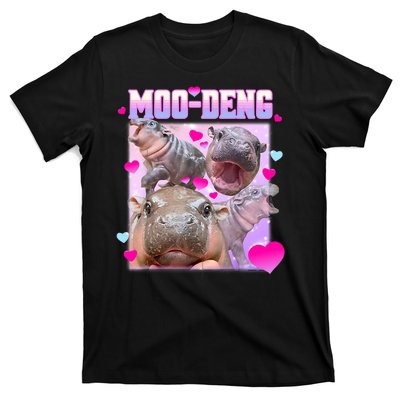 Moo Deng Hippo Baby Pygmy Funny T-Shirt