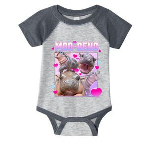 Moo Deng Hippo Baby Pygmy Funny Infant Baby Jersey Bodysuit