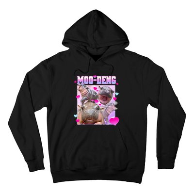 Moo Deng Hippo Baby Pygmy Hoodie