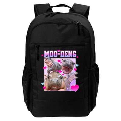 Moo Deng Hippo Baby Pygmy Daily Commute Backpack