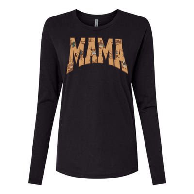 Mama Duck Hunting Womens Cotton Relaxed Long Sleeve T-Shirt