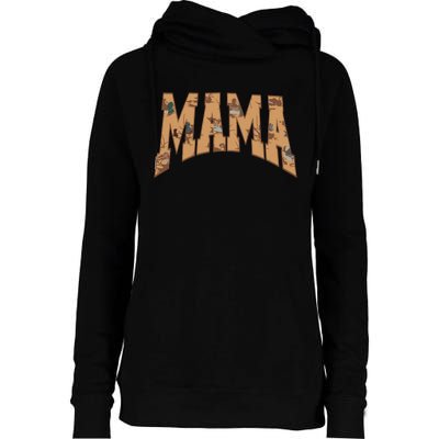 Mama Duck Hunting Womens Funnel Neck Pullover Hood