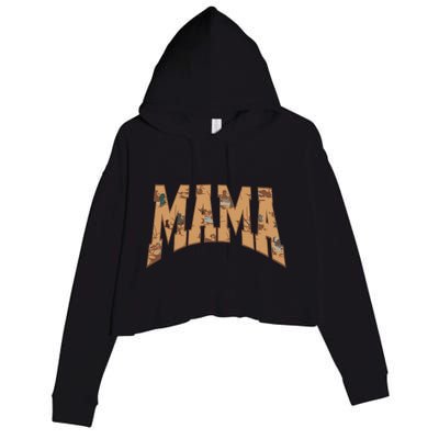 Mama Duck Hunting Crop Fleece Hoodie