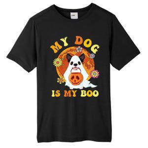 My Dog Is Boo Funny Dog Owner Boo Ghost Lover Halloween Great Gift Tall Fusion ChromaSoft Performance T-Shirt