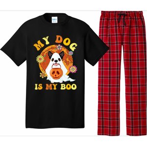 My Dog Is Boo Funny Dog Owner Boo Ghost Lover Halloween Great Gift Pajama Set