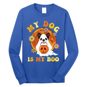 My Dog Is Boo Funny Dog Owner Boo Ghost Lover Halloween Great Gift Long Sleeve Shirt