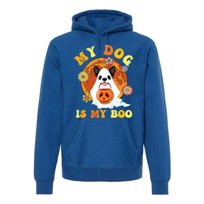 My Dog Is Boo Funny Dog Owner Boo Ghost Lover Halloween Great Gift Premium Hoodie