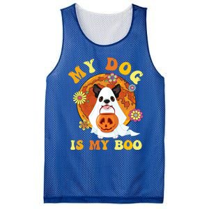 My Dog Is Boo Funny Dog Owner Boo Ghost Lover Halloween Great Gift Mesh Reversible Basketball Jersey Tank