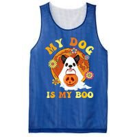 My Dog Is Boo Funny Dog Owner Boo Ghost Lover Halloween Great Gift Mesh Reversible Basketball Jersey Tank