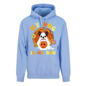 My Dog Is Boo Funny Dog Owner Boo Ghost Lover Halloween Great Gift Unisex Surf Hoodie