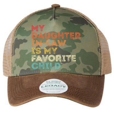 My Daughter In Law Is My Favorite Child Vintage Retro Legacy Tie Dye Trucker Hat