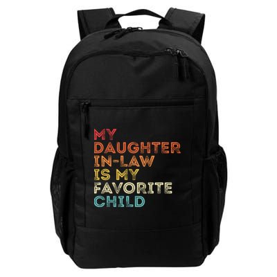 My Daughter In Law Is My Favorite Child Vintage Retro Backpack