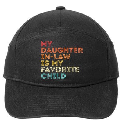 My Daughter In Law Is My Favorite Child Vintage Retro 7-Panel Snapback Hat