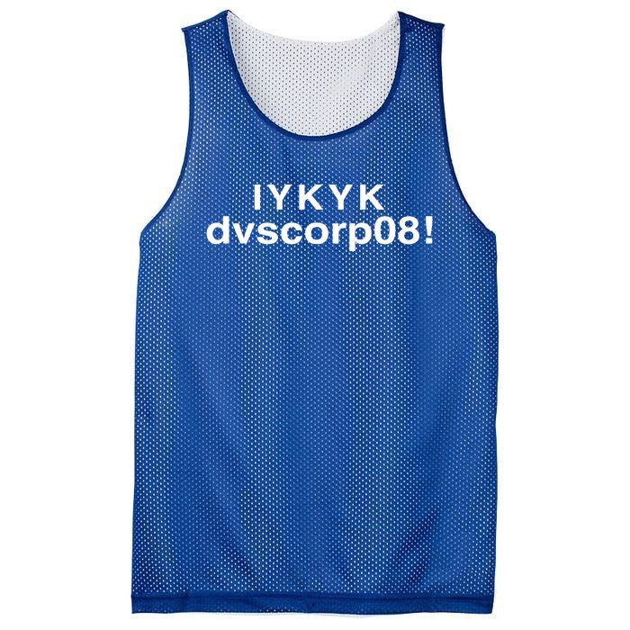 Mark Davis Iykyk Dvscorp08 Mesh Reversible Basketball Jersey Tank