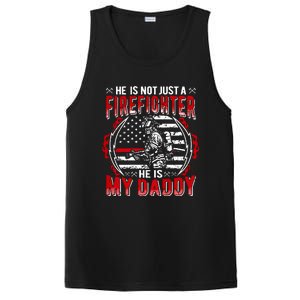 My Daddy Is Firefighter Thin Red Line Fire Son Daughter Gift PosiCharge Competitor Tank