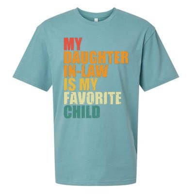 My Daughterinlaw Is My Favorite Child Funny Retro Humor Sueded Cloud Jersey T-Shirt