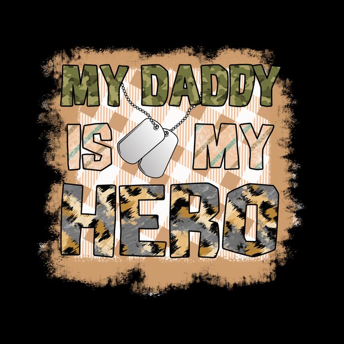 My Daddy Is My Hero Veteran Dad Gift Father's Day Impact Tech Backpack