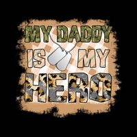 My Daddy Is My Hero Veteran Dad Gift Father's Day 16 in Basic Backpack