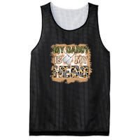 My Daddy Is My Hero Veteran Dad Gift Father's Day Mesh Reversible Basketball Jersey Tank