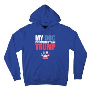 My Dog Is Smarter Than Your President Trump Funny Antigifttrump Gift Hoodie