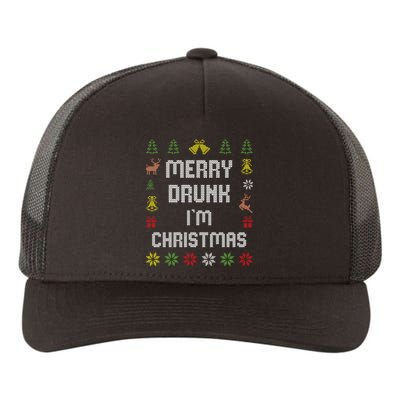 Merry Drunk I'm Christmas Yupoong Adult 5-Panel Trucker Hat