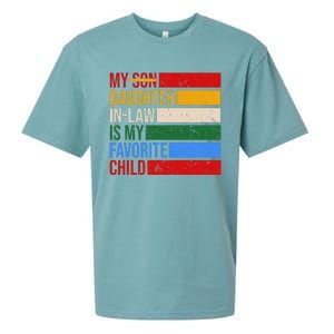 My Daughter In Law Is My Favorite Child Replaced Son Funny Sueded Cloud Jersey T-Shirt