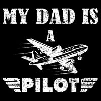 My Dad Is A Pilot Airplane Aviation Pilot's Aeroplane Backpack